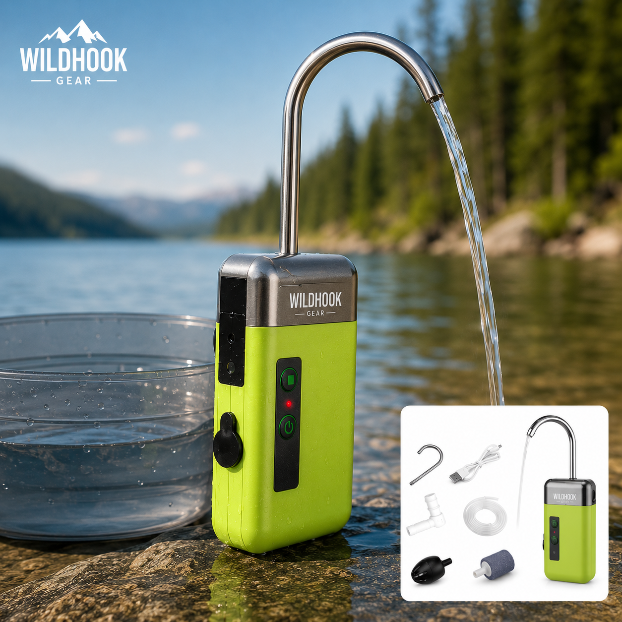 WildHook™ Portable Fishing Water Pump
